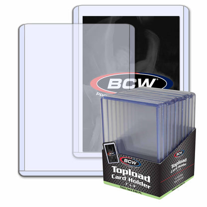 BCW 240 Pt Rigid Trading Card Protector – front product view