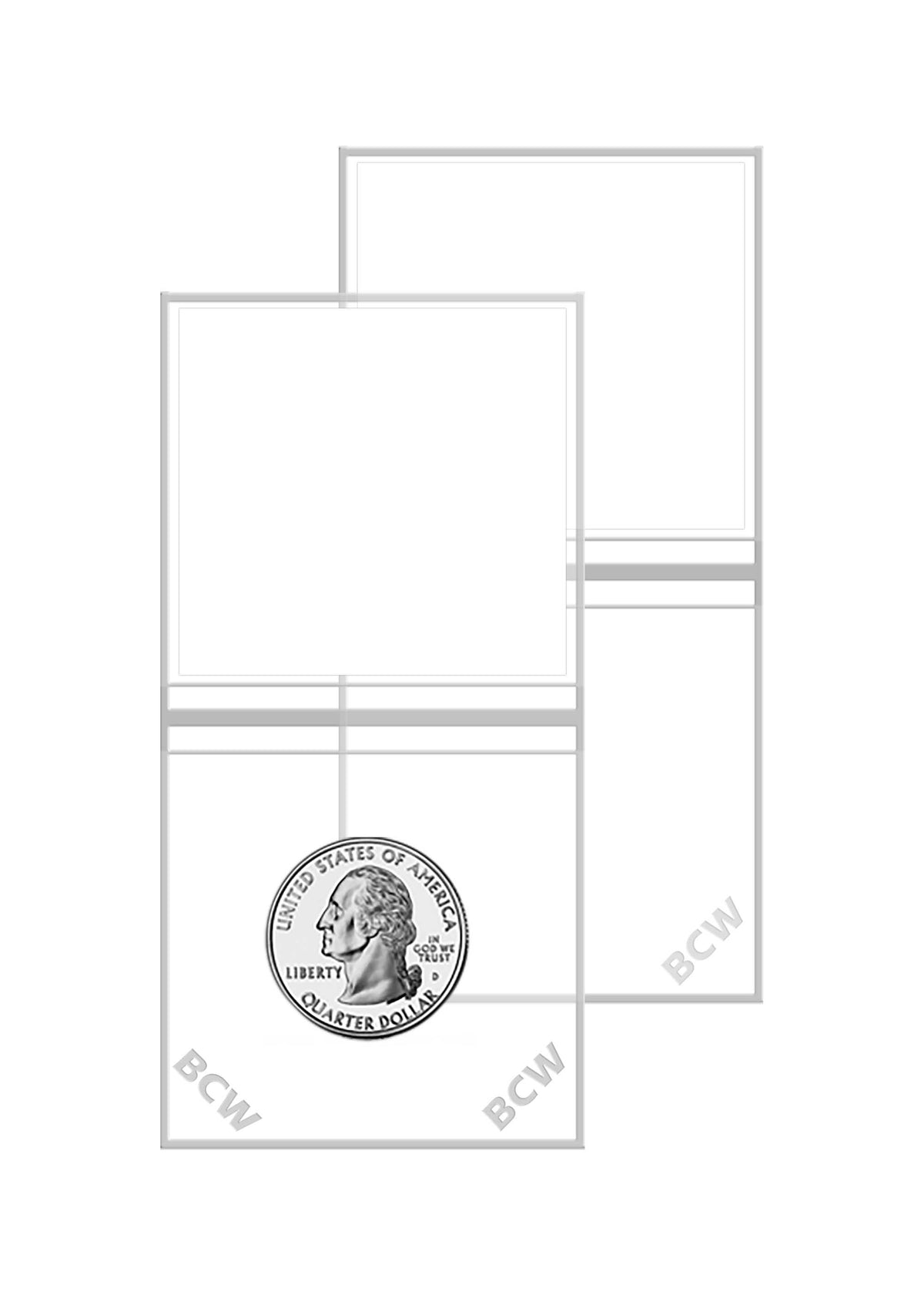 BCW 2 x 2 Double Pocket Vinyl Flip – front product view