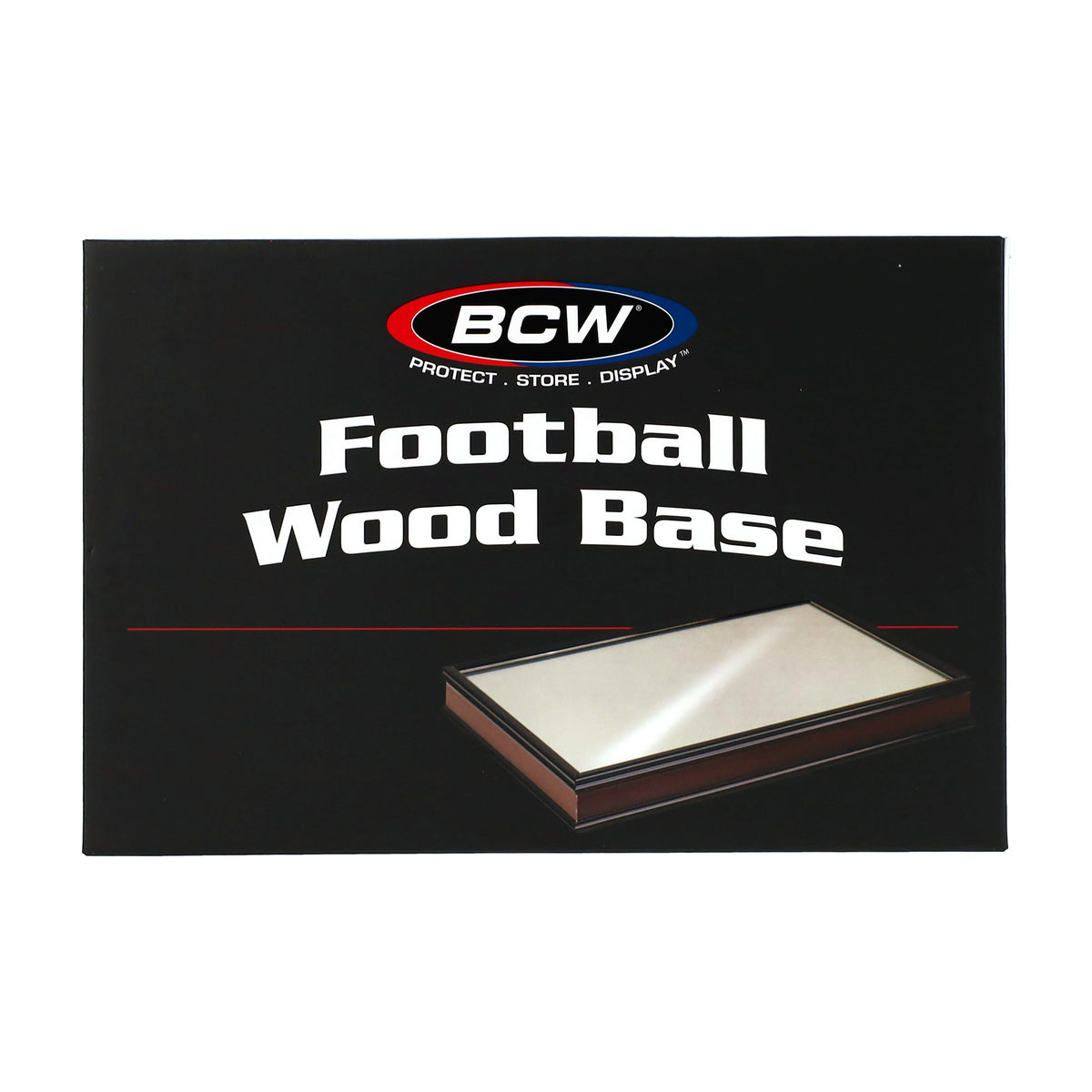 BCW Wood Base for Football Holder – front product view