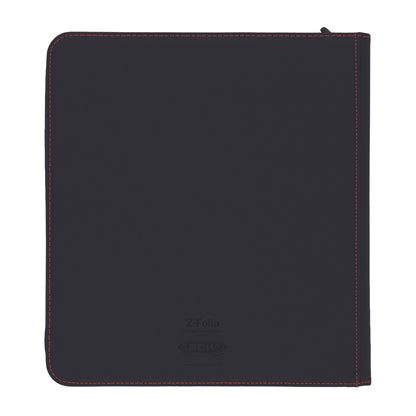 BCW Z-Folio 12-Pocket Lx Album - Black – rear view
