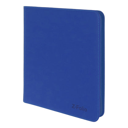 BCW Z-Folio 12-Pocket Lx Album - Blue – angled view