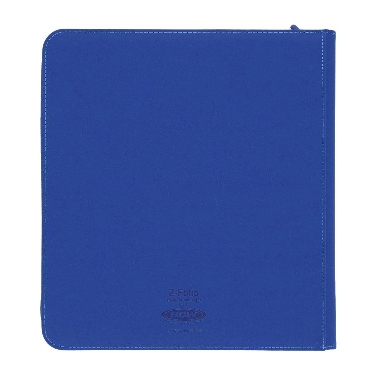 BCW Z-Folio 12-Pocket Lx Album - Blue – rear view