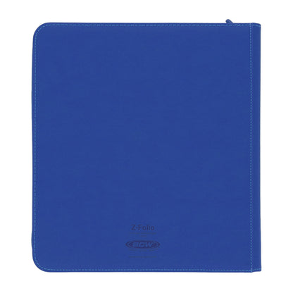 BCW Z-Folio 12-Pocket Lx Album - Blue – rear view