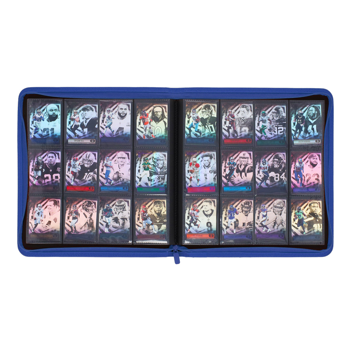BCW Z-Folio 12-Pocket Lx Album - Blue – open view