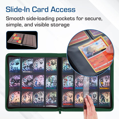 BCW Z-Folio 12-Pocket Lx Album - Green – dimensions and specifications