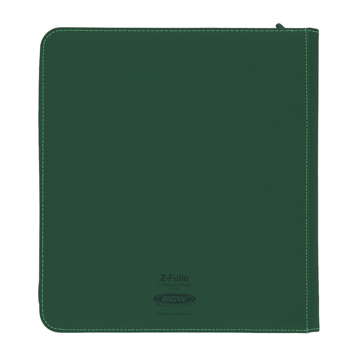 BCW Z-Folio 12-Pocket Lx Album - Green – rear view