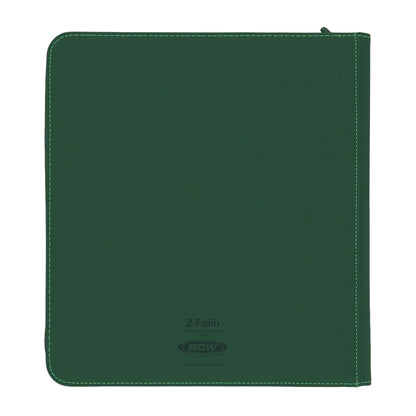 BCW Z-Folio 12-Pocket Lx Album - Green – rear view