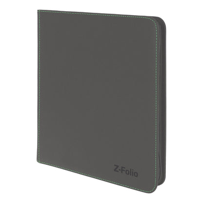 BCW Z-Folio 12-Pocket Lx Album - Gray – angled view