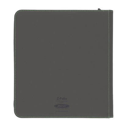 BCW Z-Folio 12-Pocket Lx Album - Gray – rear view