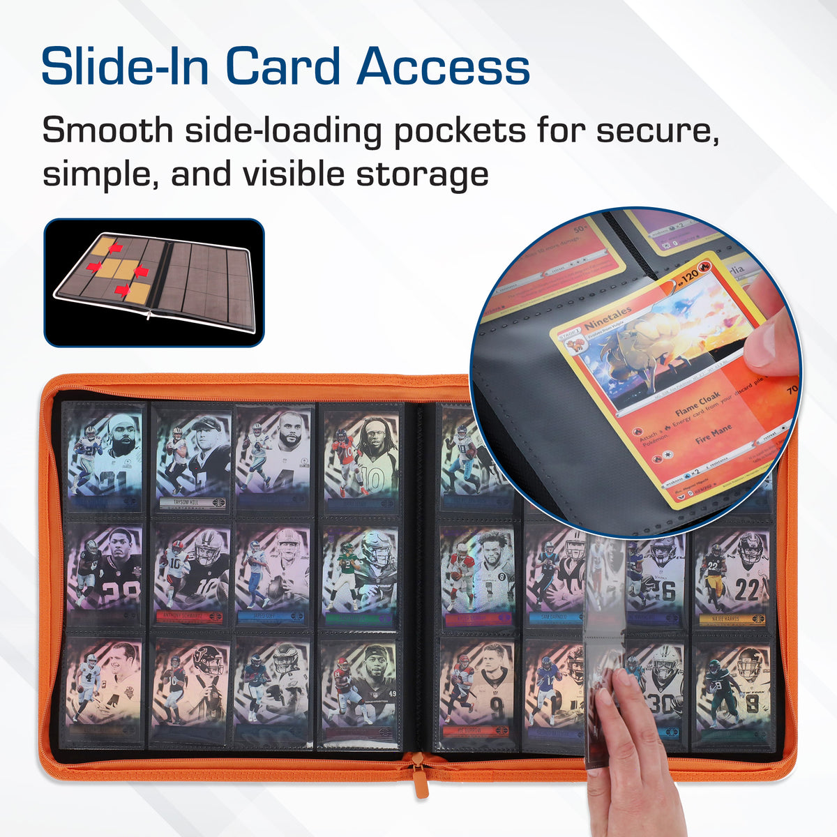 BCW Z-Folio 12-Pocket Lx Album - Orange – dimensions and specifications