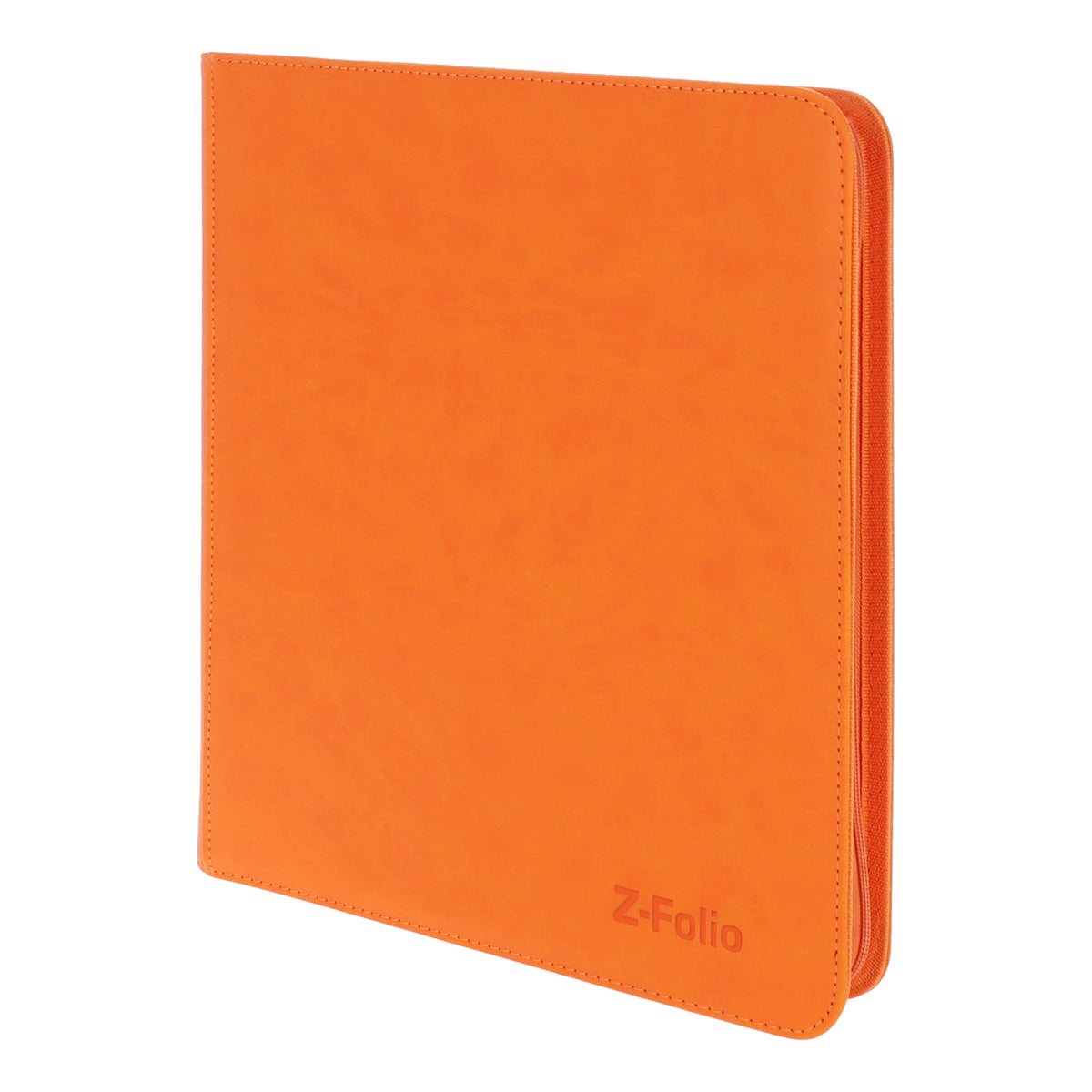 BCW Z-Folio 12-Pocket Lx Album - Orange – angled view