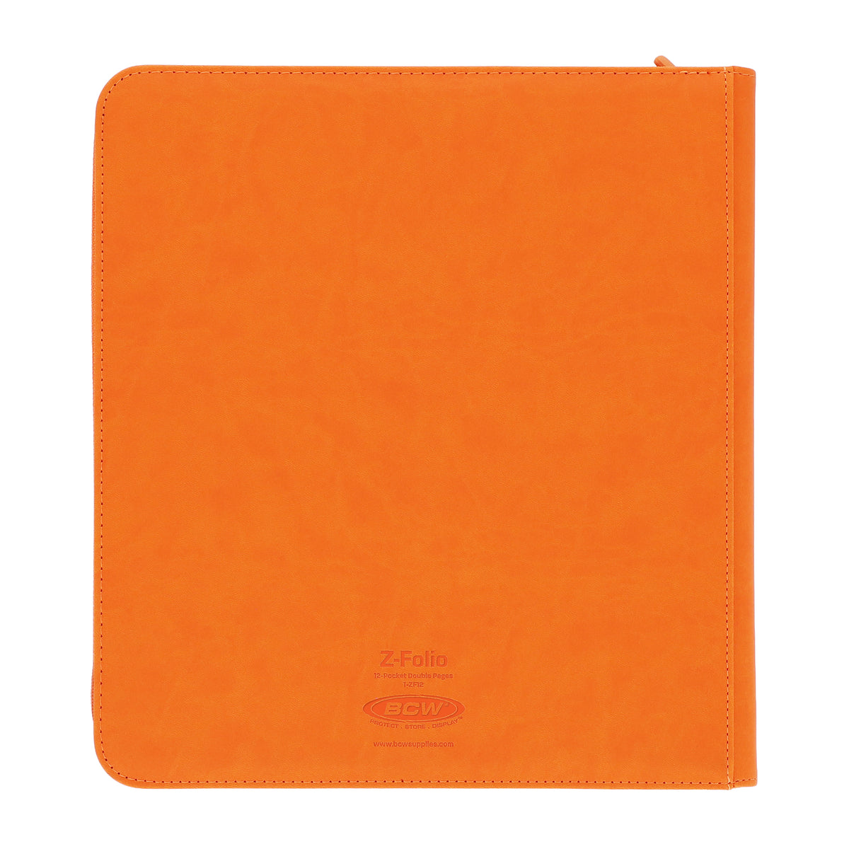 BCW Z-Folio 12-Pocket Lx Album - Orange – rear view