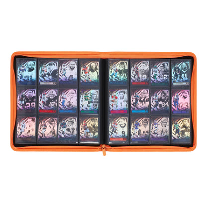 BCW Z-Folio 12-Pocket Lx Album - Orange – open view