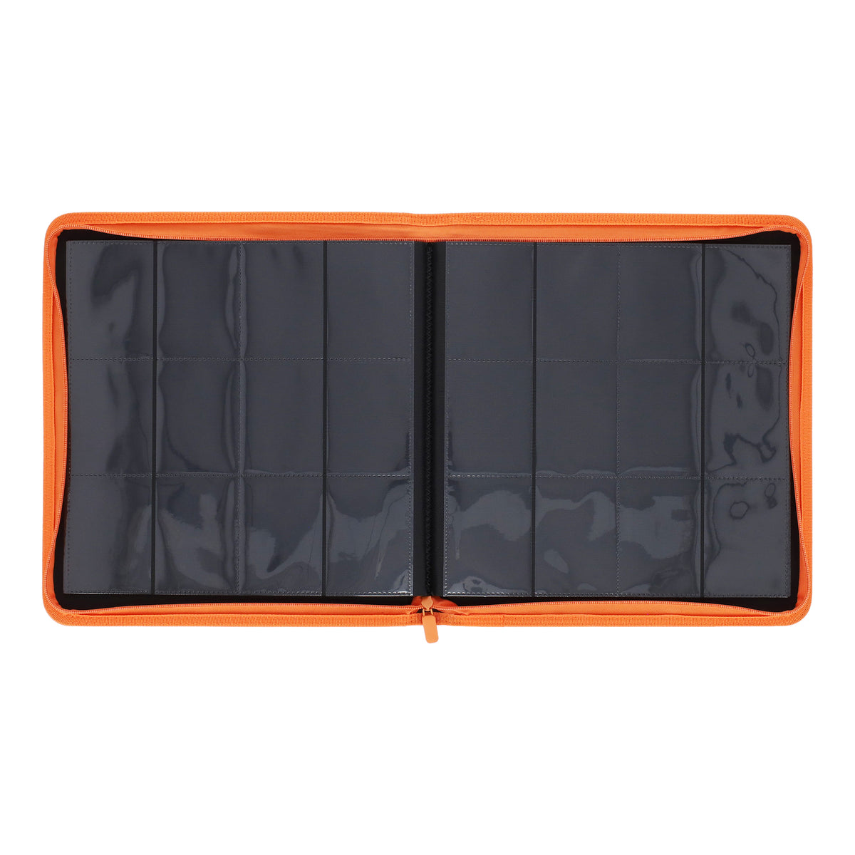 BCW Z-Folio 12-Pocket Lx Album - Orange – open view