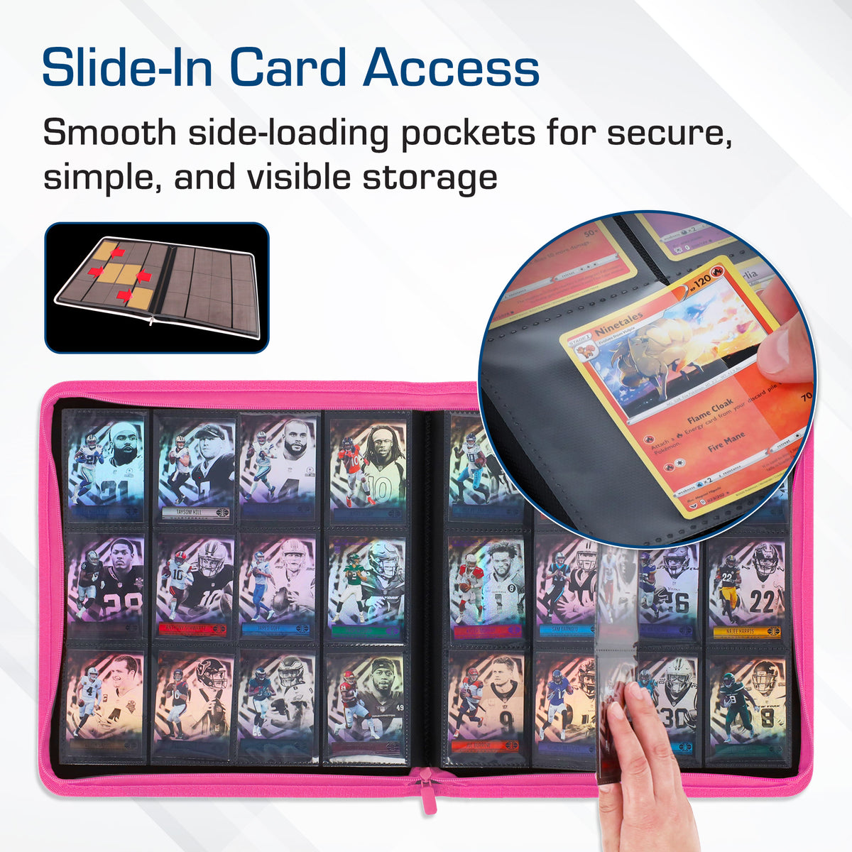 BCW Z-Folio 12-Pocket Lx Album - Pink – dimensions and specifications