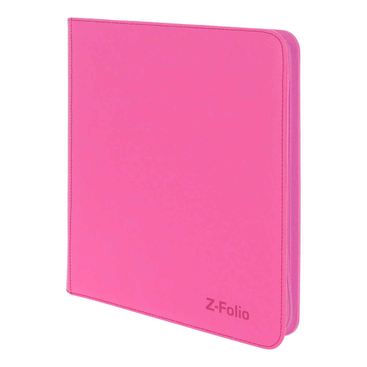BCW Z-Folio 12-Pocket Lx Album - Pink – angled view