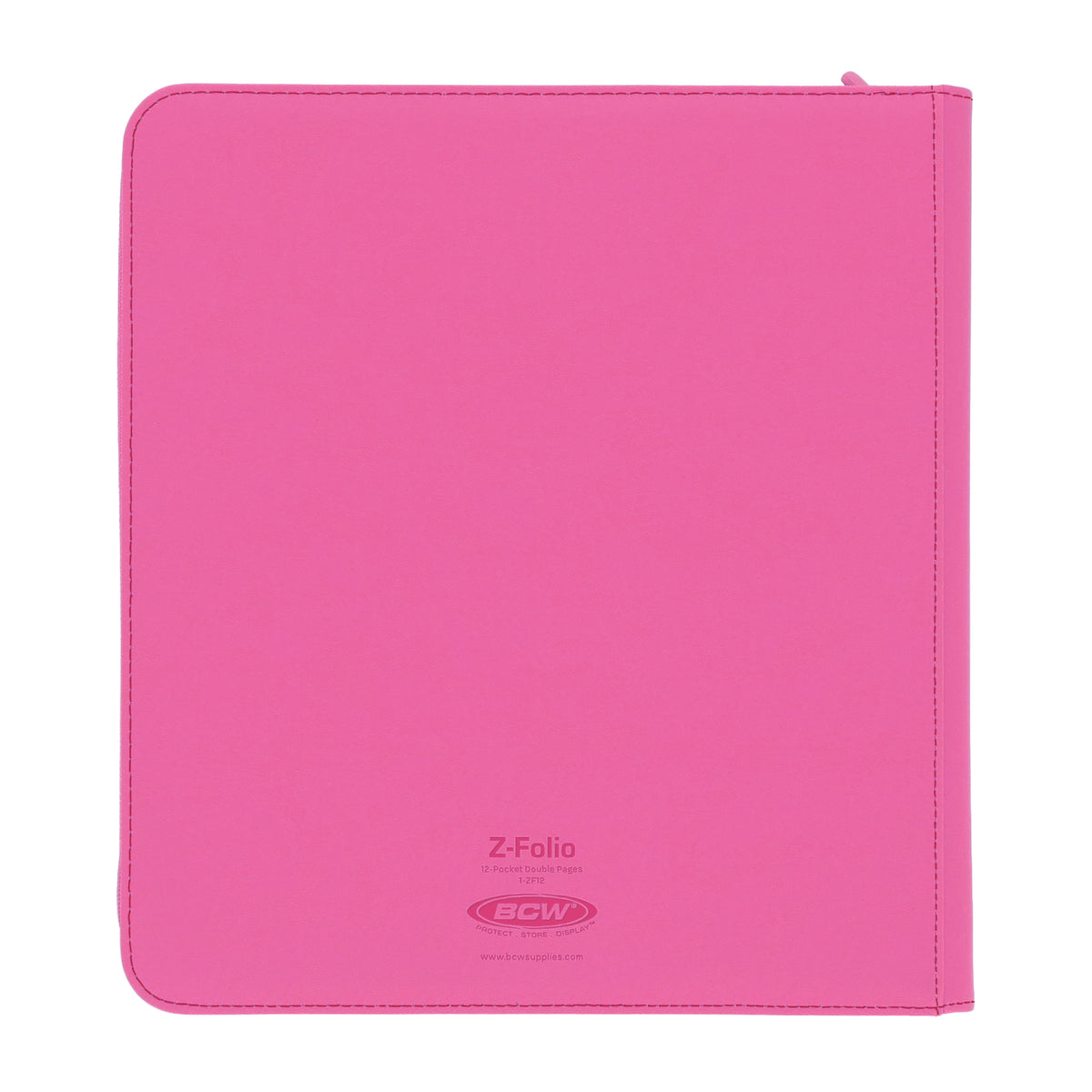 BCW Z-Folio 12-Pocket Lx Album - Pink – rear view