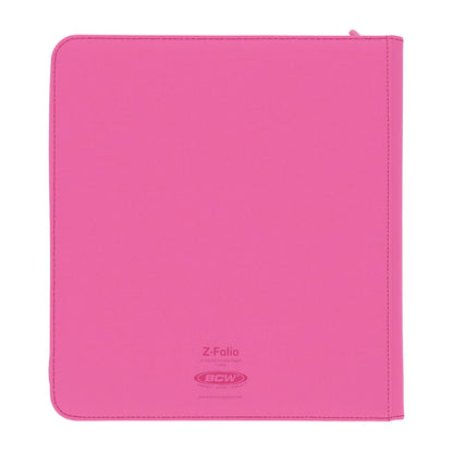 BCW Z-Folio 12-Pocket Lx Album - Pink – rear view