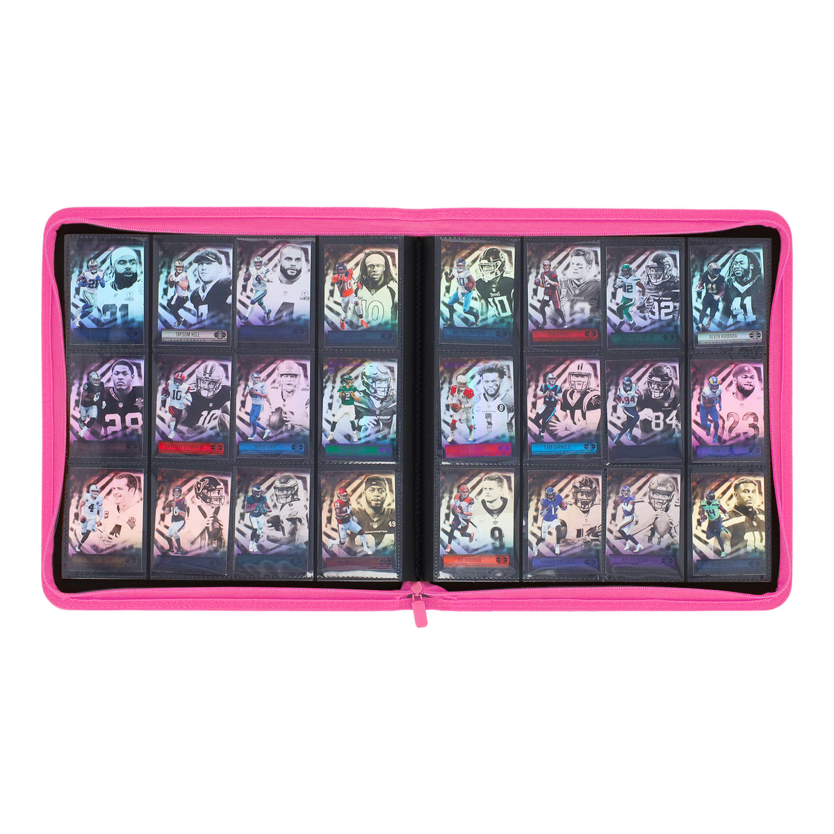BCW Z-Folio 12-Pocket Lx Album - Pink – open view