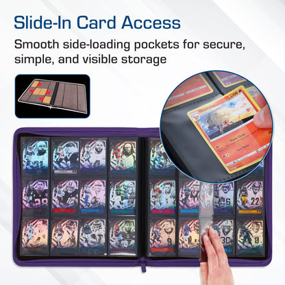 BCW Z-Folio 12-Pocket Lx Album - Purple – dimensions and specifications