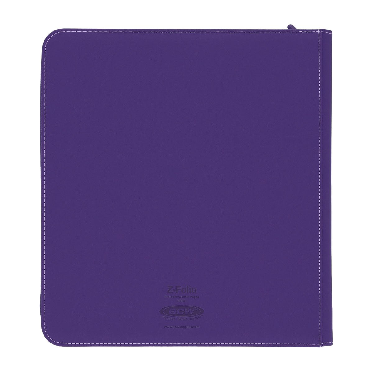 BCW Z-Folio 12-Pocket Lx Album - Purple – rear view