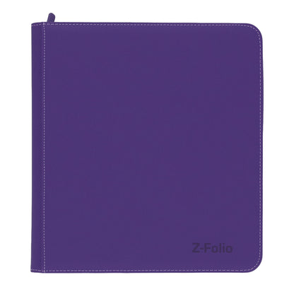 BCW Z-Folio 12-Pocket Lx Album - Purple – front product view