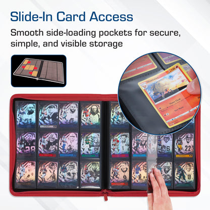 BCW Z-Folio 12-Pocket Lx Album - Red – dimensions and specifications
