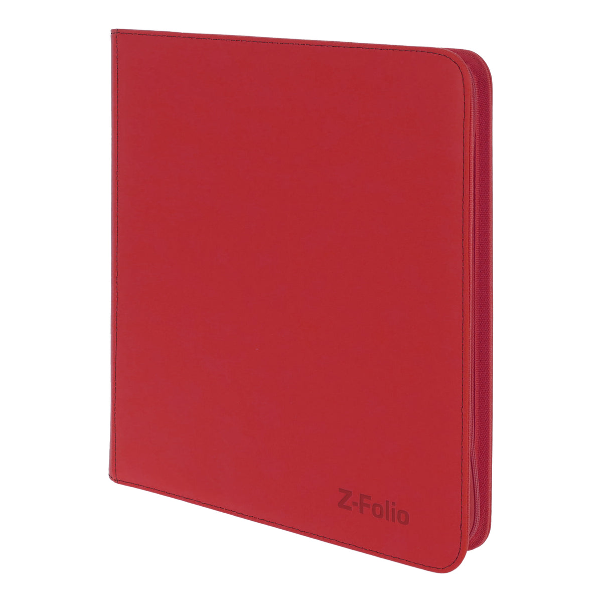 BCW Z-Folio 12-Pocket Lx Album - Red – angled view