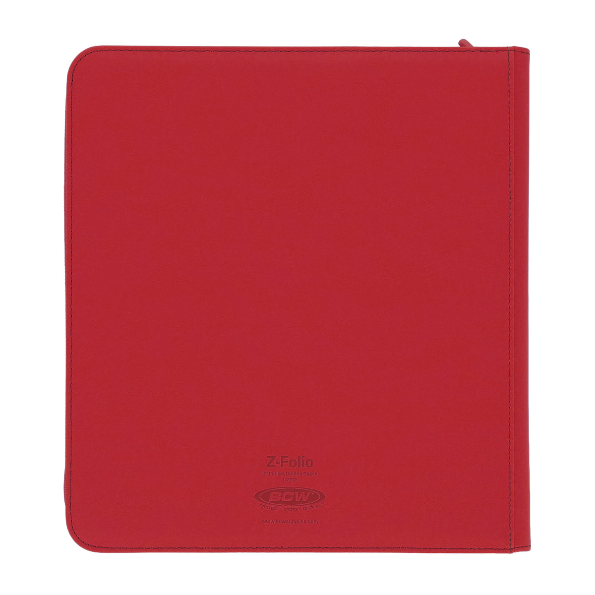 BCW Z-Folio 12-Pocket Lx Album - Red – rear view