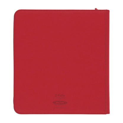 BCW Z-Folio 12-Pocket Lx Album - Red – rear view