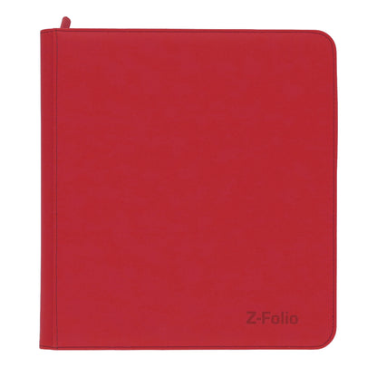 BCW Z-Folio 12-Pocket Lx Album - Red – front product view