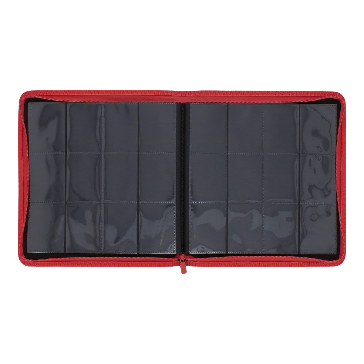 BCW Z-Folio 12-Pocket Lx Album - Red – open view