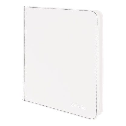 BCW Z-Folio 12-Pocket Lx Album - White – angled view
