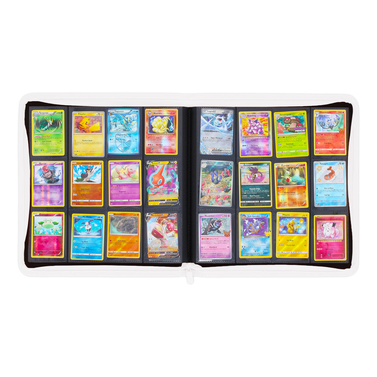 BCW Z-Folio 12-Pocket Lx Album - White – open view