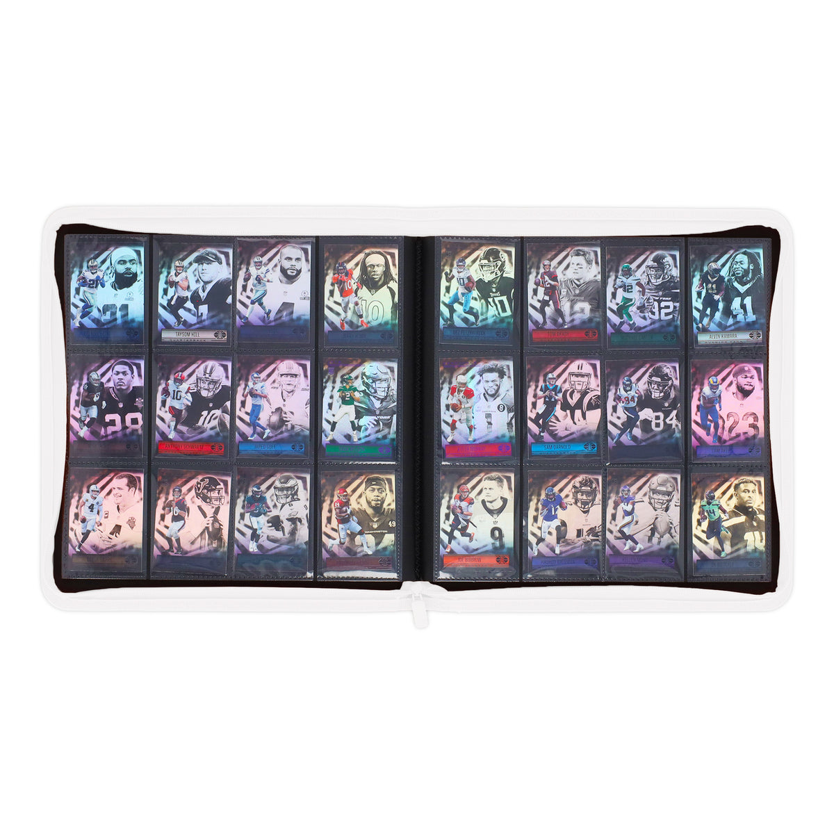 BCW Z-Folio 12-Pocket Lx Album - White – open view
