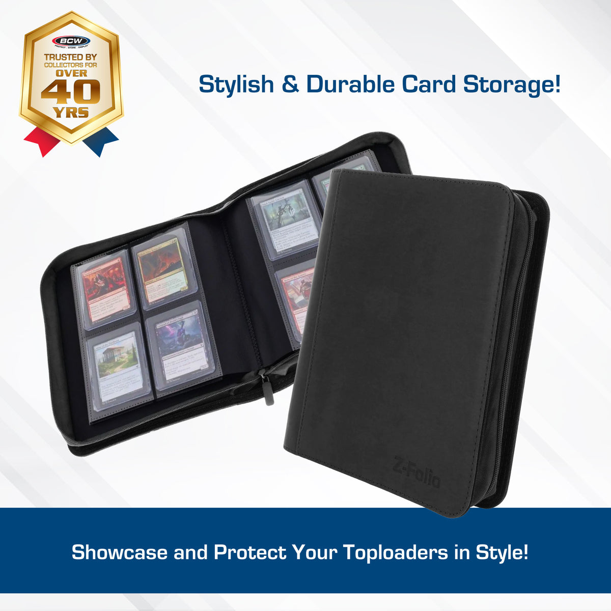 BCW Z-Folio 4-Pocket Lx Album - Toploaders - Black – dimensions and specifications