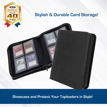 BCW Z-Folio 4-Pocket Lx Album - Toploaders - Black – dimensions and specifications