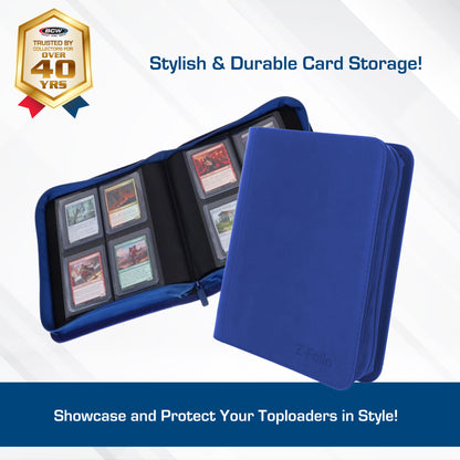 BCW Z-Folio 4-Pocket Lx Album - Toploaders - Blue – dimensions and specifications