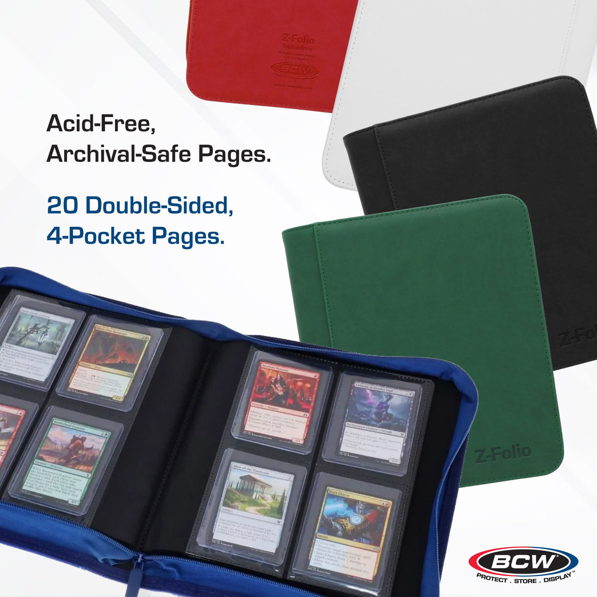 BCW Z-Folio 4-Pocket Lx Album - Toploaders - Red – dimensions and specifications