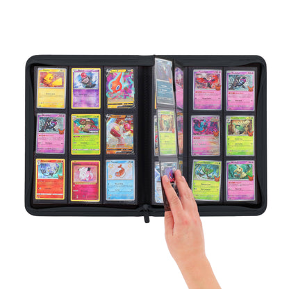 BCW Z-Folio 9-Pocket Album - Black – in-use view