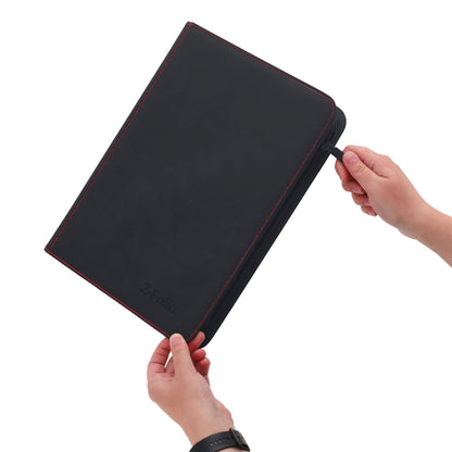 BCW Z-Folio 9-Pocket Album - Black – in-use view
