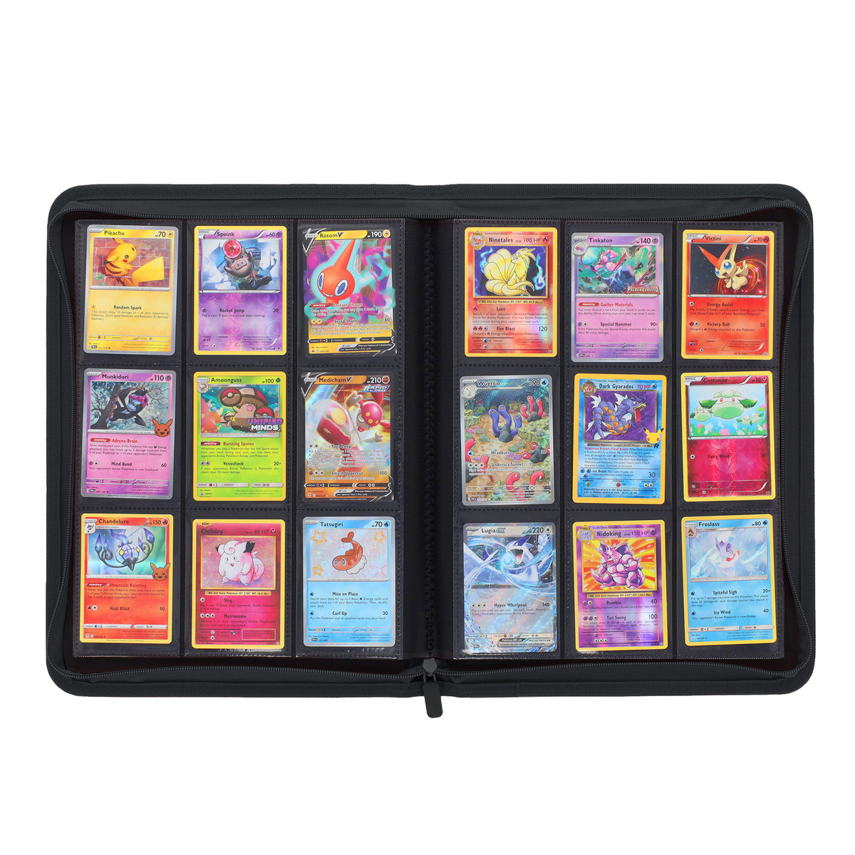 BCW Z-Folio 9-Pocket Album - Black – open view
