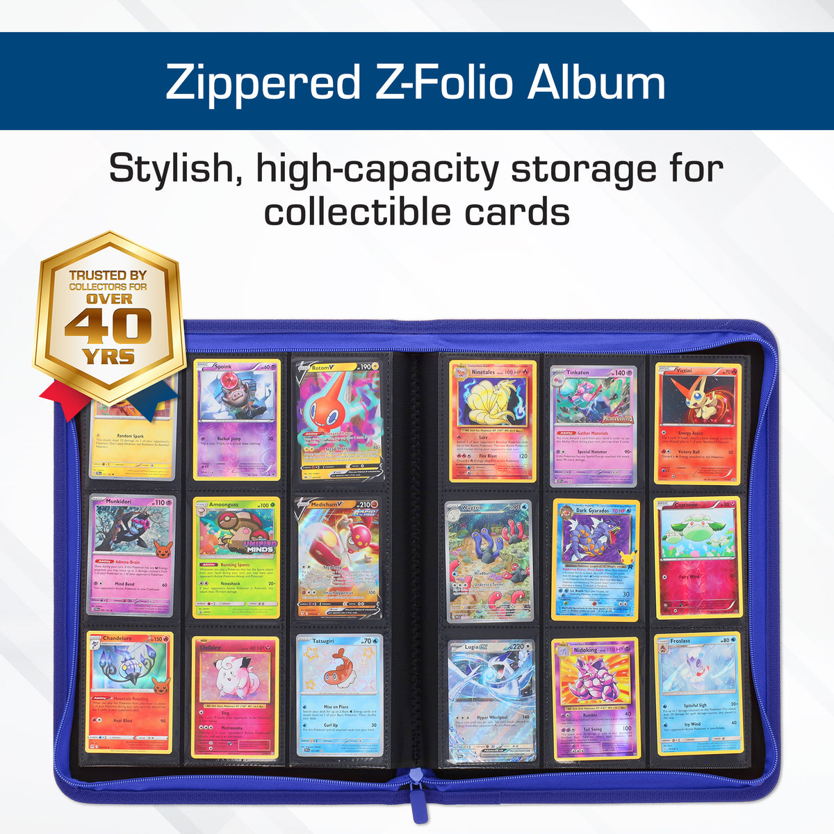 BCW Z-Folio 9-Pocket Album - Blue – dimensions and specifications