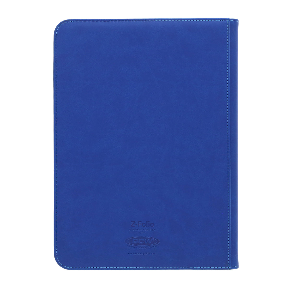BCW Z-Folio 9-Pocket Album - Blue – rear view