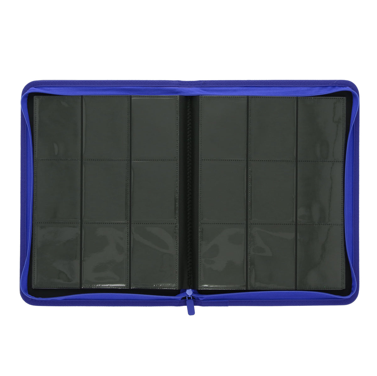 BCW Z-Folio 9-Pocket Album - Blue – open view