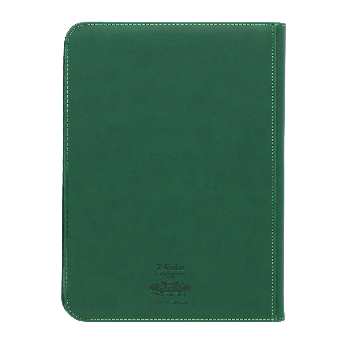 BCW Z-Folio 9-Pocket Album - Green – rear view