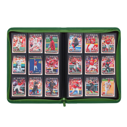 BCW Z-Folio 9-Pocket Album - Green – open view