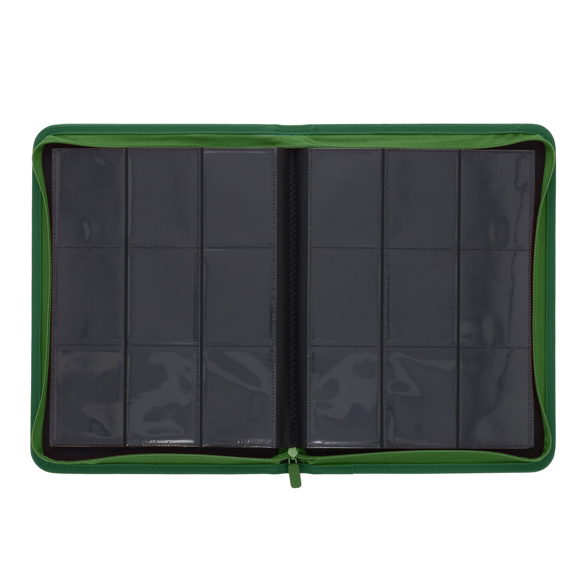 BCW Z-Folio 9-Pocket Album - Green – open view