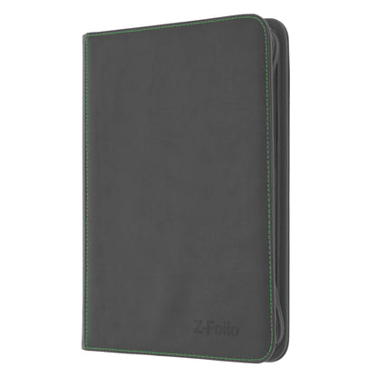 BCW Z-Folio 9-Pocket Album - Gray – angled view