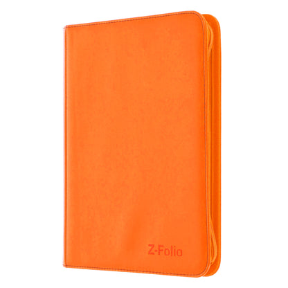 BCW Z-Folio 9-Pocket Album - Orange – angled view